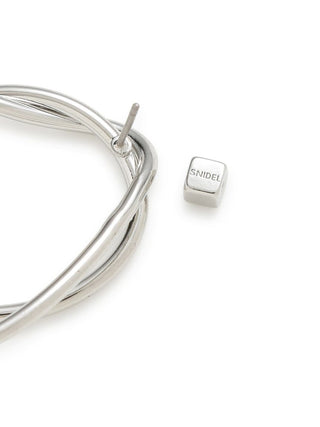 Hoop Earrings in SILVER, Premium Fashionable Women's Skirts & Skorts at SNIDEL USA.