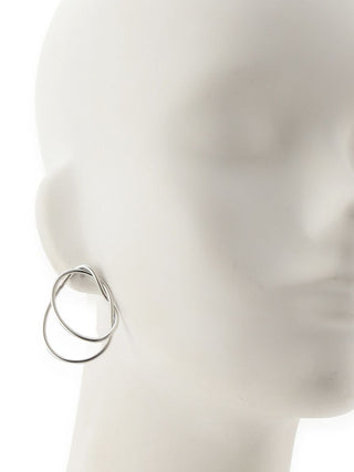 Hoop Earrings in SILVER, Premium Fashionable Women's Skirts & Skorts at SNIDEL USA.