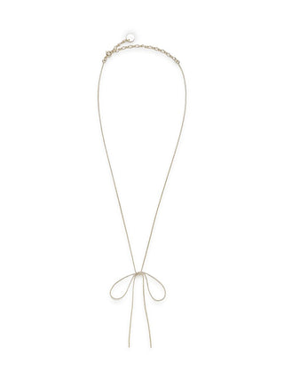 Variety Ribbon Necklace in YELLOW, Premium Women's Fashionable Necklace at SNIDEL USA.