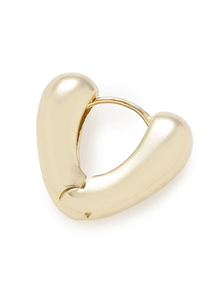 Volume Heart Earrings in Gold, Premium Women's Fashionable Earrings at SNIDEL USA