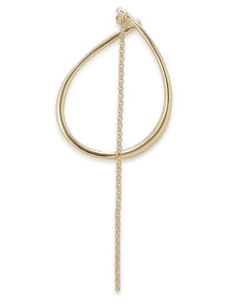 Hoop Chain Pierced Earrings in Gold, Premium Women's Fashionable Necklace at SNIDEL USA