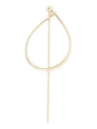 Hoop Chain Earrings in Gold, Premium Women's Fashionable Necklace at SNIDEL USA