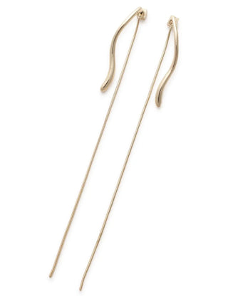 Chain Nuance Earrings in Gold, Premium Women's Fashionable Necklace at SNIDEL USA