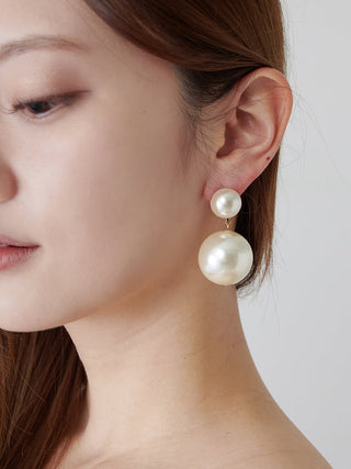 Pearl Beads Variation Earrings, Premium Women's Fashionable Earrings at SNIDEL USA