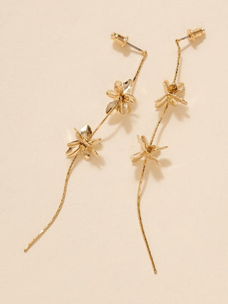 Flower Long Earrings