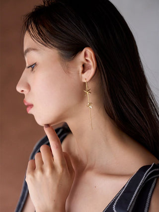 Flower Long Earrings
