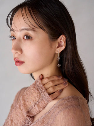 Flower Long Earrings