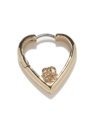 Heart-Shaped Hoop Earrings