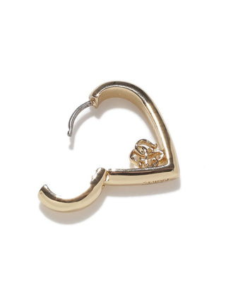 Heart-Shaped Hoop Earrings
