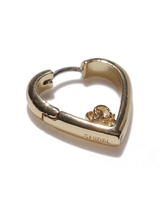 Heart-Shaped Hoop Earrings
