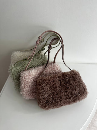  Faux Fur Shoulder Bag, Luxury Collection of Fashionable & Trendy Women's Bags at SNIDEL USA