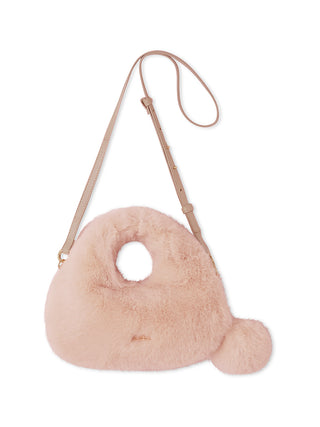 Luxury Faux Fur Mini Crossbody Bag in Pink, Premium Women's Fashionable Bags, Pouches at SNIDEL USA