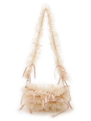 Brown Tulle Ribbon Bag