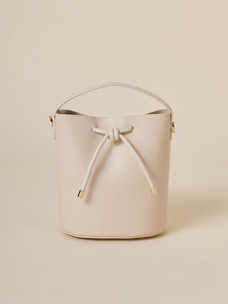 Bucket Bag in Ivory, Premium Women's Fashionable Bags, Pouches at SNIDEL USA