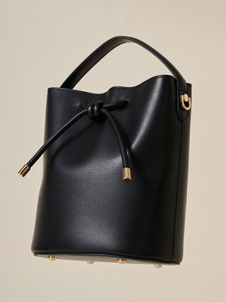 Bucket Bag in Black, Premium Women's Fashionable Bags, Pouches at SNIDEL USA