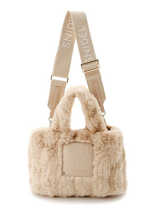 Boa Shoulder Bag in Beige, Premium Women's Fashionable Bags, Pouches at SNIDEL USA