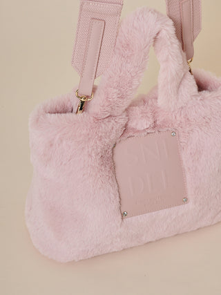 Boa Shoulder Bag in Pink, Premium Women's Fashionable Bags, Pouches at SNIDEL USA