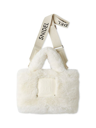 Boa Shoulder Bag in Ivory, Premium Women's Fashionable Bags, Pouches at SNIDEL USA