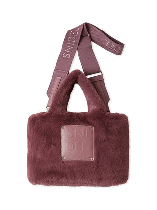 Boa Shoulder Bag in Burgandy, Premium Women's Fashionable Bags, Pouches at SNIDEL USA