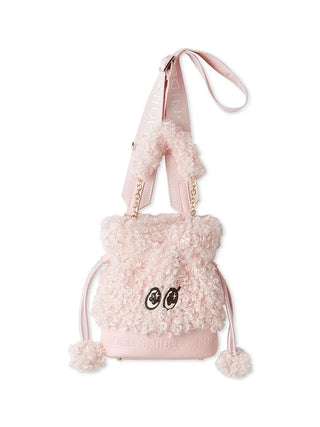 SNaMON Fluffy Faux Fur Shoulder Bag in Pink, Premium Women's Fashionable Bags, Pouches at SNIDEL USA