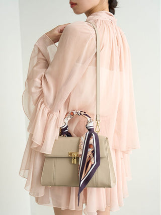 Convertible Shoulder Bag with Scarf Wrap Handle