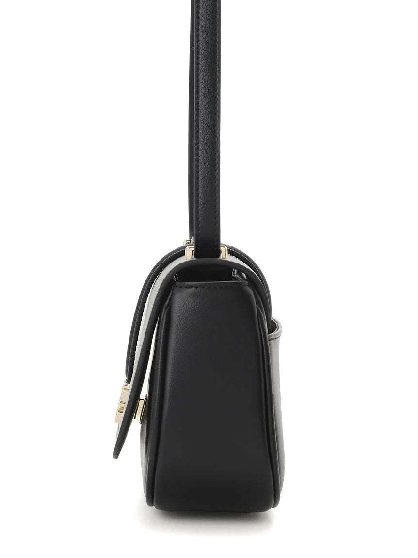black leather backpack round flap Minimalist Round Flap Bag – SNIDEL