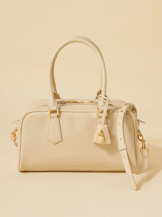 Padlock Charm Boston Bag