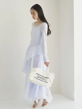 Braided Frill Logo Shoulder Bag