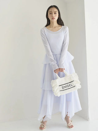 Braided Frill Logo Shoulder Bag