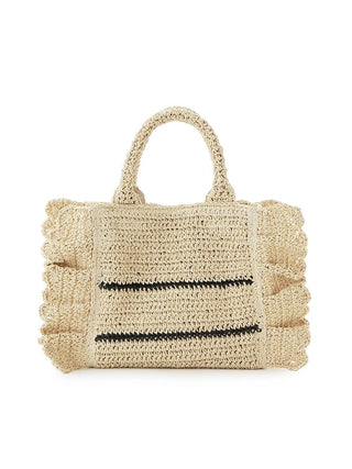Braided Frill Logo Shoulder Bag