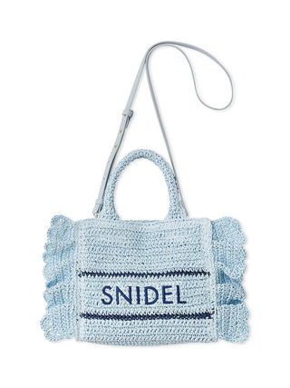 Braided Frill Logo Shoulder Bag