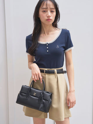 Flap Soft 2-Way Boston Bag