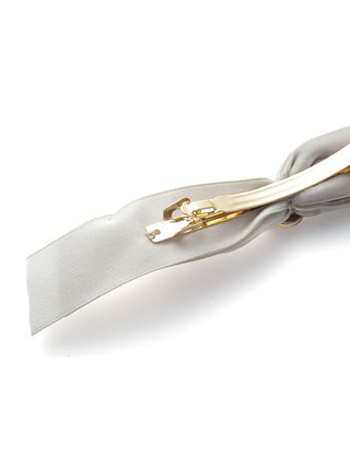 Ribbon Barrette in ivory, Premium Women's Hair Accessories at SNIDEL USA.