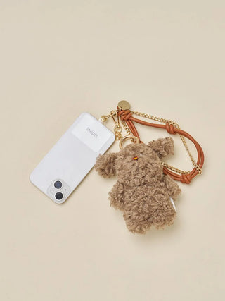 Brown Motif Charms with phone