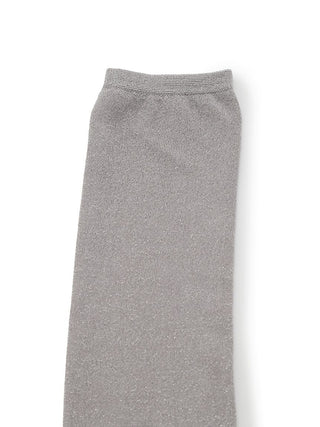 Glitter Socks in LIGHT GREY, Premium Women's Socks at SNIDEL USA.