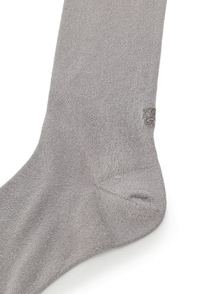 Glitter Socks in LIGHT GREY, Premium Women's Socks at SNIDEL USA.