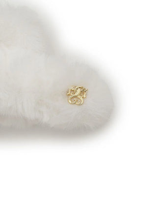 Faux Fuzzy Hair Claw in WHITE, Premium Women's Hair Accessories at SNIDEL USA.