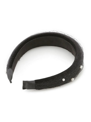 Embellished Headband in Black, Premium Women's Hair Accessories at SNIDEL USA