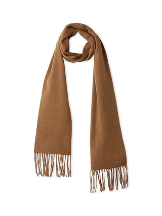 Cashmere Blend Scarf Muffler in Camel, Premium Women's Knitwear at SNIDEL USA