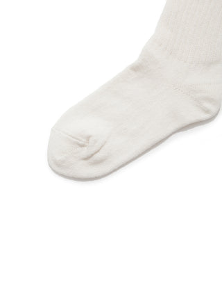 Ribbed Knee High Socks in Ivory, Premium Women's Socks at SNIDEL USA