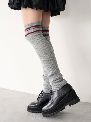 Ribbed Knee High Socks