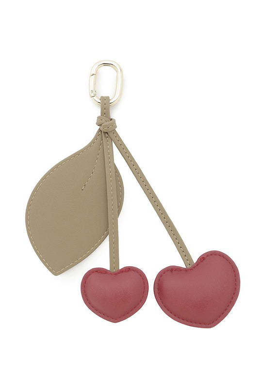 Leather Motif Key Charm in RED, Premium Key Rings, Charms at SNIDEL USA.