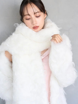 Fluffy Feather Long Scarf