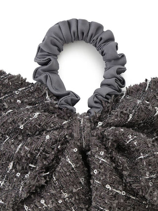 Ribbon Tweed Scrunchie