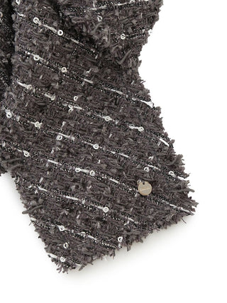 Ribbon Tweed Scrunchie