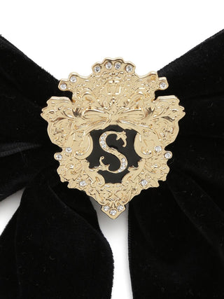 Emblem Ribbon Hair Barrette