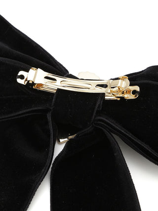 Emblem Ribbon Hair Barrette