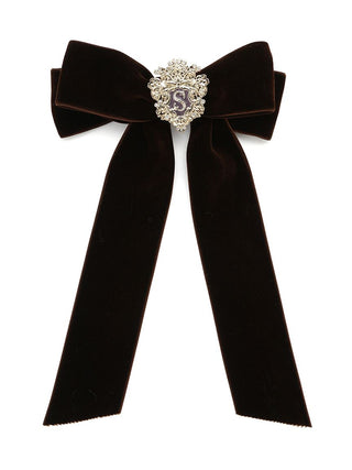 Emblem Ribbon Hair Barrette
