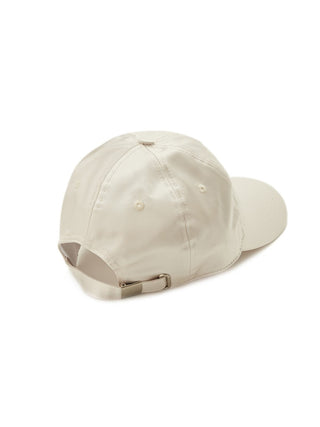 Logo Embroidered Cap in ivory,Premium Fashionable & Trendy Women's Hats & Headwear at SNIDEL USA