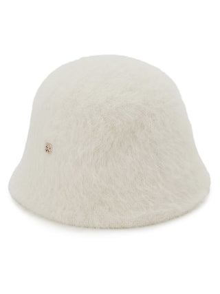 Fabakeha Furry Bucket Hat in ivory, Premium Fashionable & Trendy Women's Hats & Headwear at SNIDEL USA